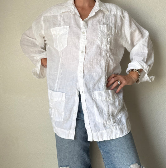 Cubavera 100% Linen Mens Large